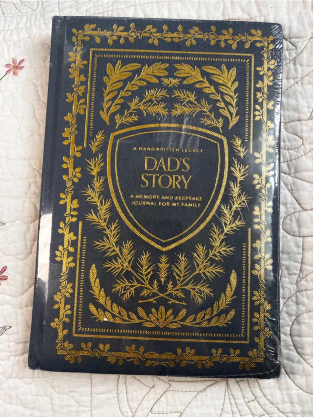Unisex Unbranded Dad's Story Keepsake Journal One Size Black Gold